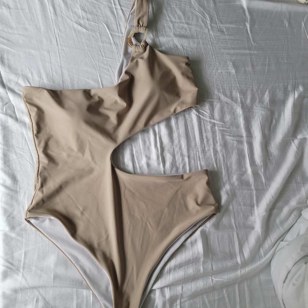 Swimsuit, beige very beautiful, M size